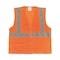 Pip ANSI Class 2 Two-Pocket Zipper Mesh Safety Vest, Polyester Mesh, Large, Orange 302-0702Z-OR/L - alternate 1